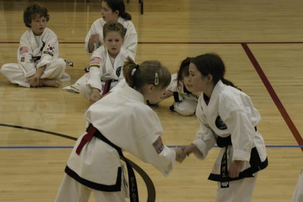 Courtesy is the No. 1 tenet of taekwon-do.