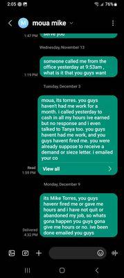 these photos are screenshots taken from no contact with the company or its employers .