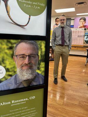 Dr. Rossman is an independent doctor of optometry at Walmart vision center in South Salem.