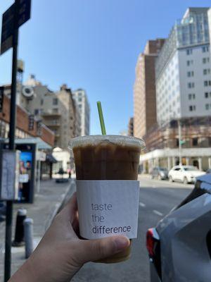 Cold Brew Iced Coffee w/ dulce de leche flavor