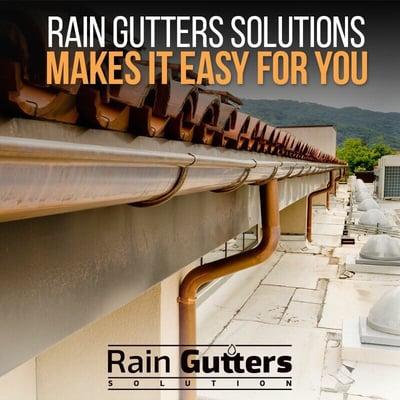 Half round copper gutters