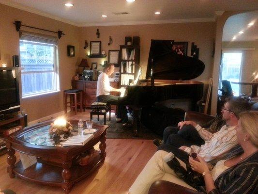 Adults playing at For the Love of Piano Studio.  Ages 6-106!