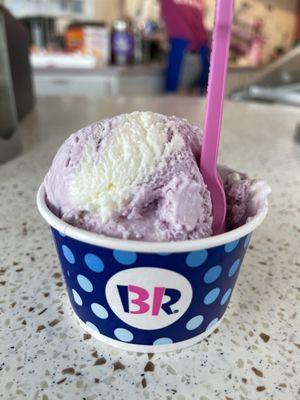 My two favorite flavors in one... Ube Coconut Swirl