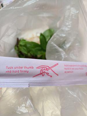 Chopstick instructions