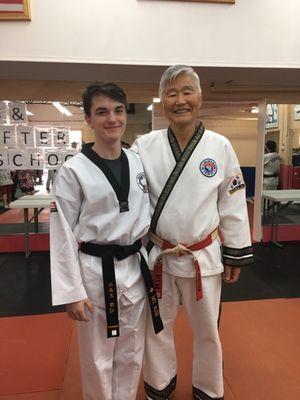 CJ got his black belt today!