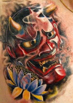 Devil tattoo by Dan Henk