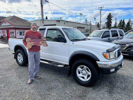 Congratulations Andy on your 2004 Toyota Tacoma!