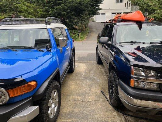 Fj cruiser and  Chevy Avalanche brought back to life.