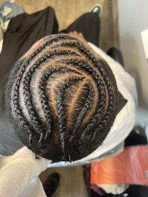 Men cornrows