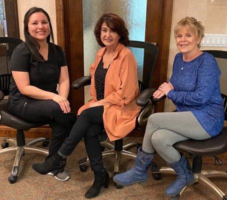 Our awesome front office staff - Cathy, Connie, and Patty.