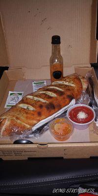 Stromboli w/Habanero Salsa! BOOM!