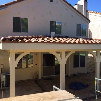 New patio roof