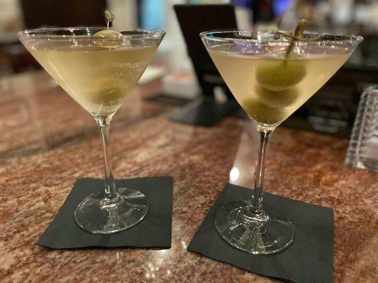 Extra dirty martinis for two