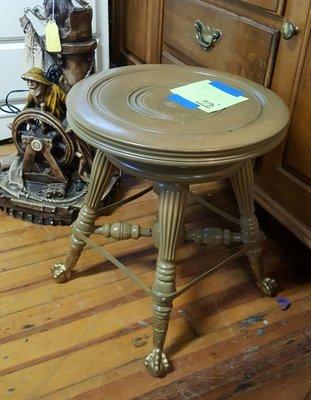 Vintage piano stool.