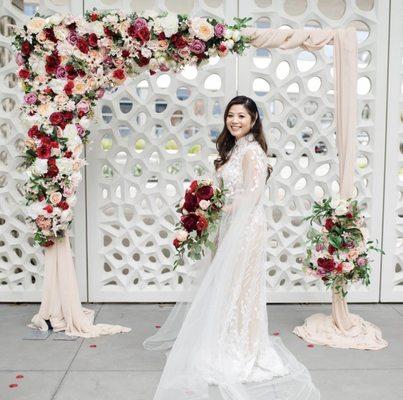 Wedding Arch & flowers by RWS