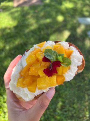 mango toast $7