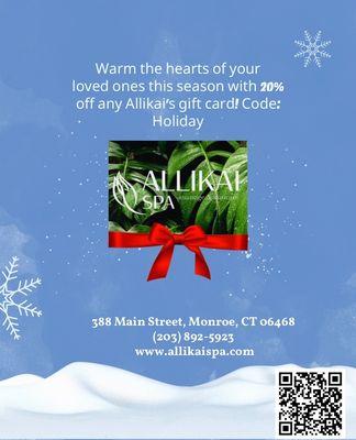 Allikai Spa's Gift Card