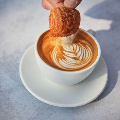 Farmshops Butter Croissant to pair with your latte!