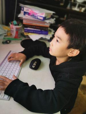 My son is learning Python with teacher. He can explain a concept in simple terms.The  method is very good and children like it very much.