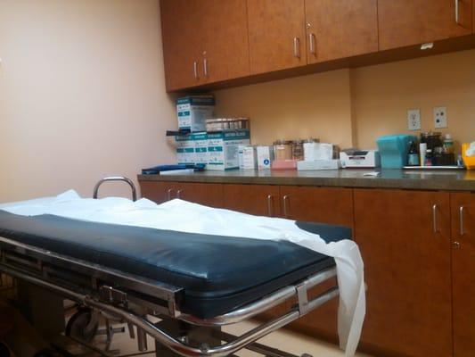 EKG room.  Don't worry just a check up for gas in my chest. How does that happen?