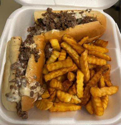 Philadelphia Cheese Steak Sandwich Combo