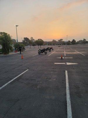 Sunrise at the Morning Class at URide Motorcycle Training