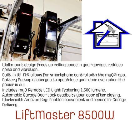 LiftMaster offers a variety of different opener options.