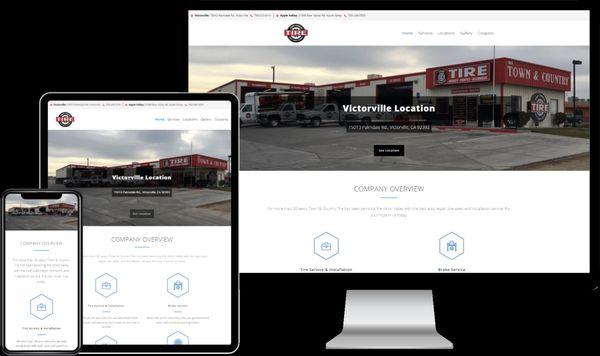 Town & Country Tire website design by OMG Marketing