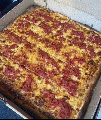 Square pizza