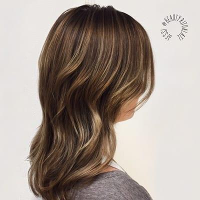 Tint-back. From bright blonde to brown balayage.