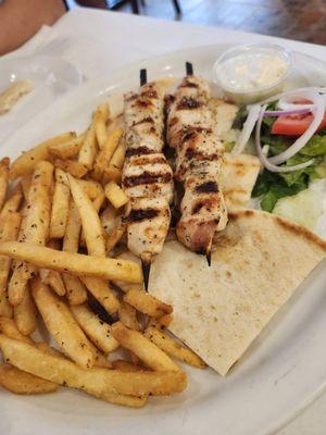 Chicken souvlaki