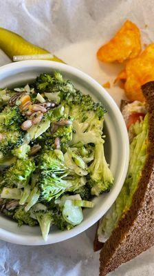 Broccoli  salad perfect with any Sandwich, great for sharing.