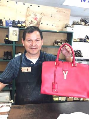 Thank you Juan for dry clean my YSL handbag