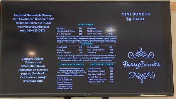 Menu Board  11-12-2022