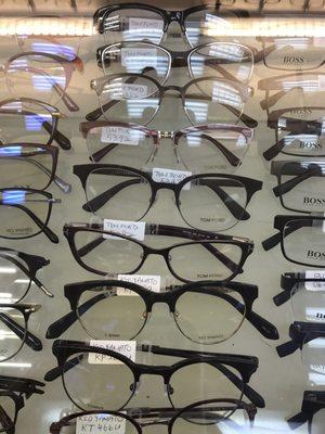 Their selection of tom ford glasses- so $$$