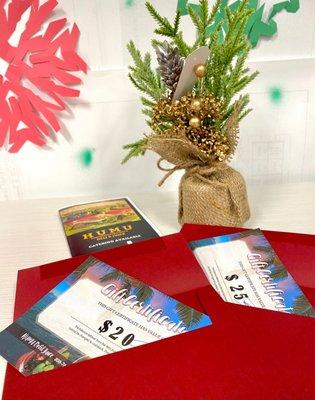 Need a gift for a client that works in downtown Honolulu?  HUMU gift certificate :)