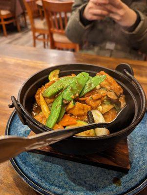 Braised tofu sizzling plate