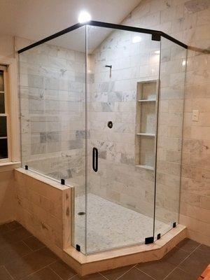 Shower installs.