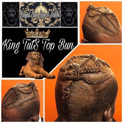 Men King Tuts Top Bun.