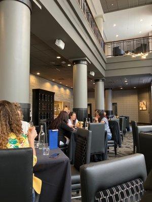 Dining area by the jazz stage