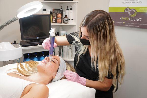 Hydrafacial process