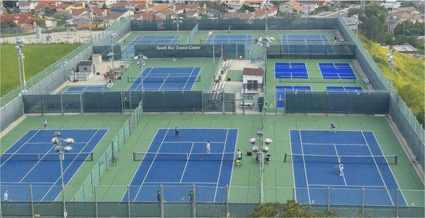 South Bay Tennis Center layout