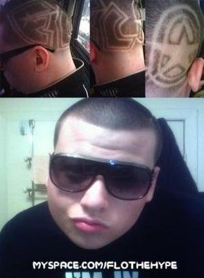 done by Pablo from Al's Barbershop it says "FLO"