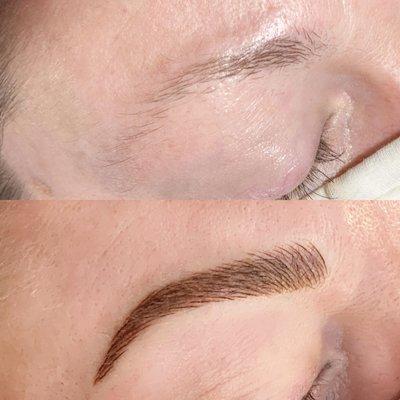 Combo Brows (Microblading & Shading)