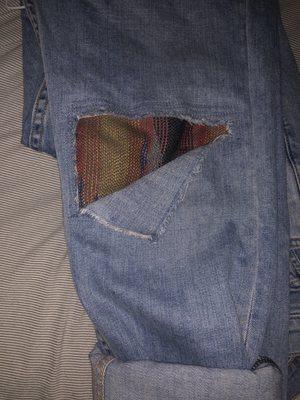 Jeans with patch