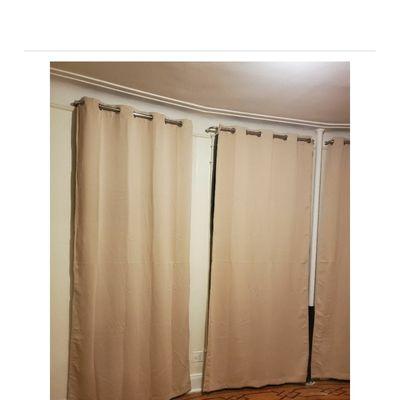 Curtain rods and drape installation