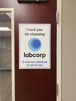 Labcorp door