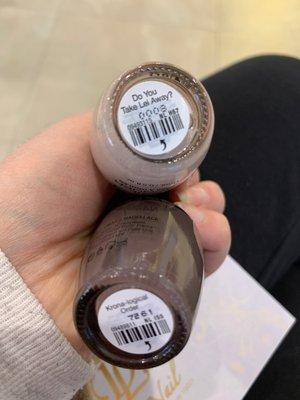 OPI colors