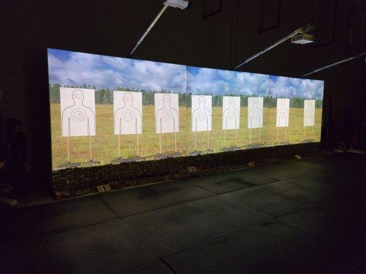 Virtual training practice targets