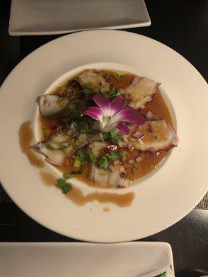 Octopus carpaccio